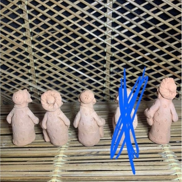 Handmade pottery men signed by artist - Picture 3 of 7